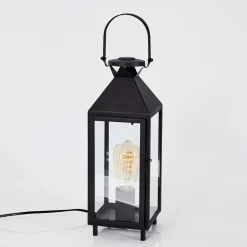 Lampe De Table Raupunga Noir, 1 Lumiere