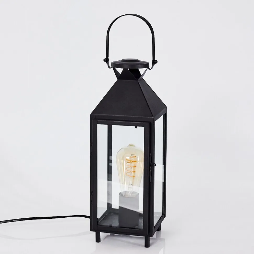 Lampe De Table Raupunga Noir, 1 Lumiere