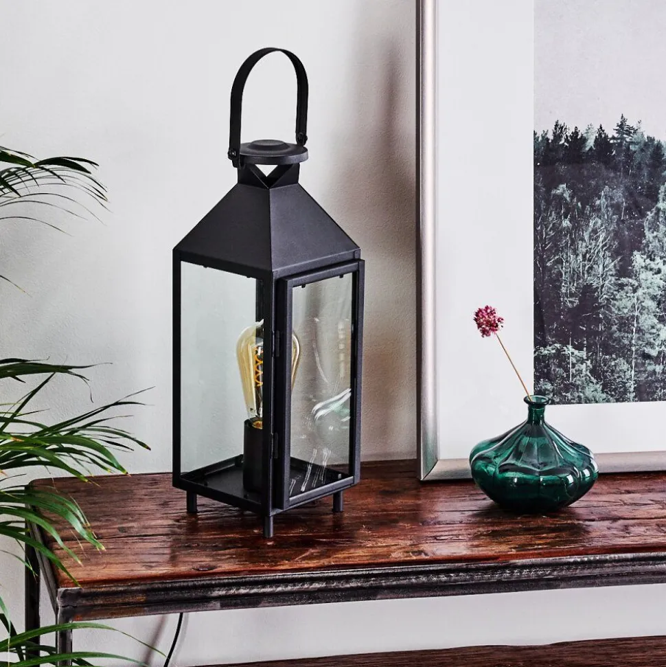 Lampe De Table Raupunga Noir, 1 Lumiere