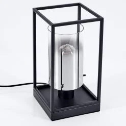 Lampe De Table Sarniguet Noir, 1 Lumiere