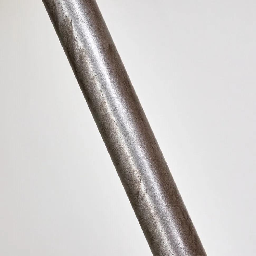Lampe De Table Shiburg Bois Fonce, Argente, 1 Lumiere