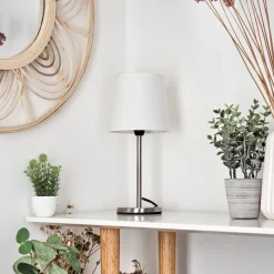 Lampe De Table Sikala Nickel Mat, 1 Lumiere