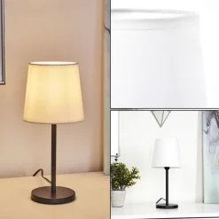 Lampe De Table Sikala Noir, 1 Lumiere