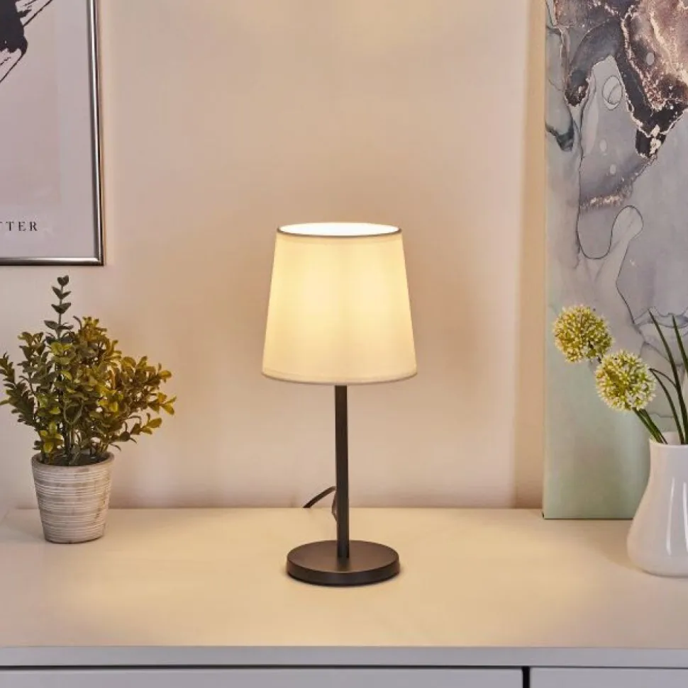 Lampe De Table Sikala Noir, 1 Lumiere
