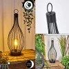 Lampe De Table Solairequillagua Led Noir, 1 Lumiere