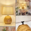 Lampe De Table Stampa Brun, Couleur Bois, 1 Lumiere