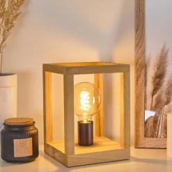Lampe De Table Torreglia Brun, Noir, 1 Lumiere
