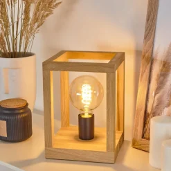 Lampe De Table Torreglia Brun, Noir, 1 Lumiere