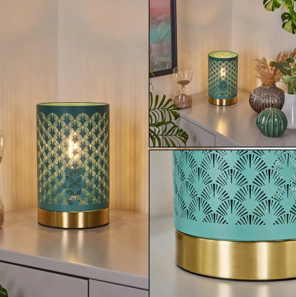 Lampe De Table Wamic Or, 1 Lumiere