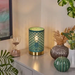Lampe De Table Wamic Or, 1 Lumiere