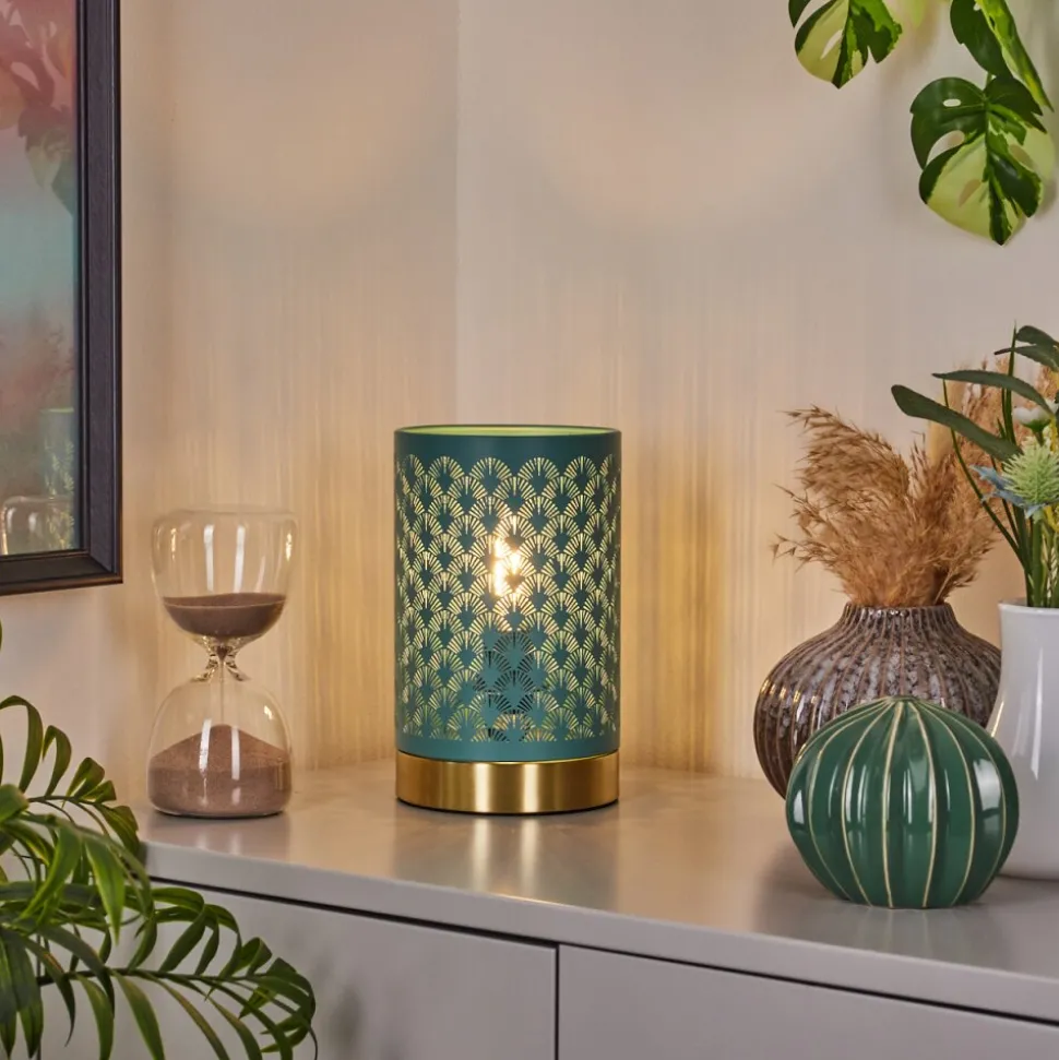 Lampe De Table Wamic Or, 1 Lumiere