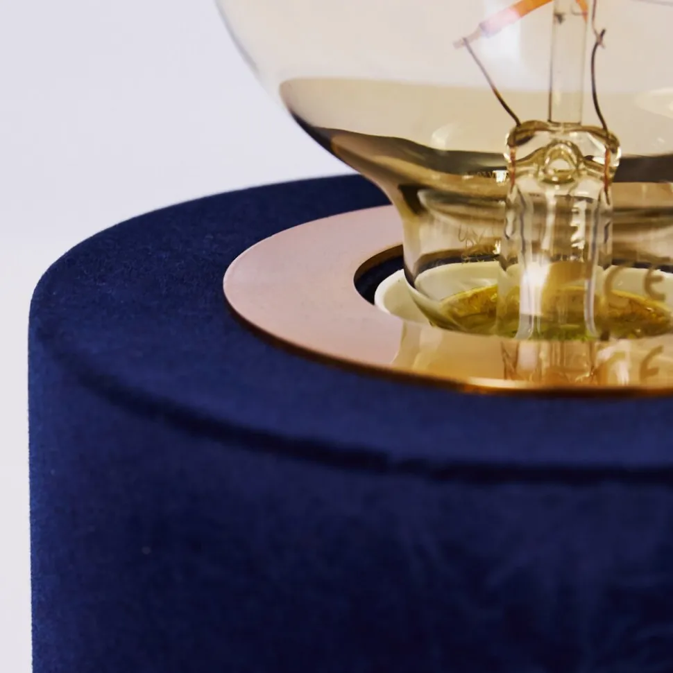 Lampe De Table Weruga Bleu, Or, 1 Lumiere