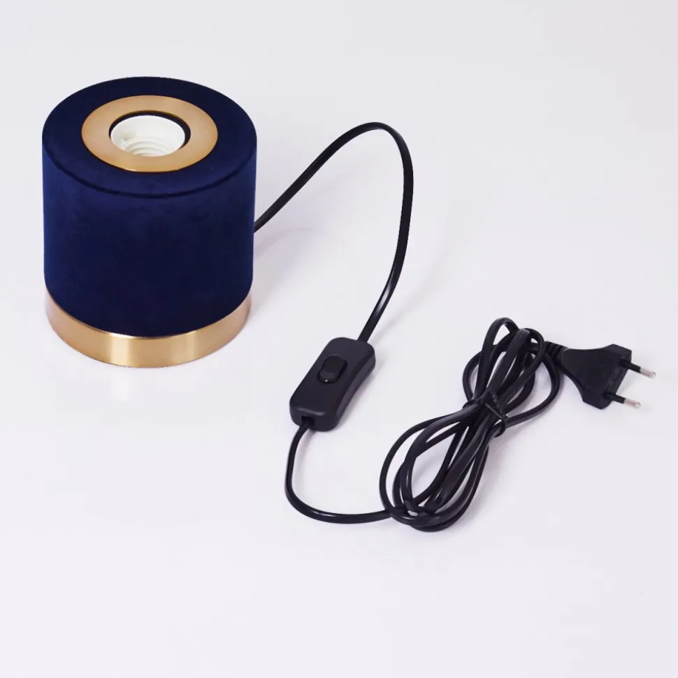 Lampe De Table Weruga Bleu, Or, 1 Lumiere