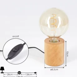 Lampe De Table Yuto Ecru, 1 Lumiere