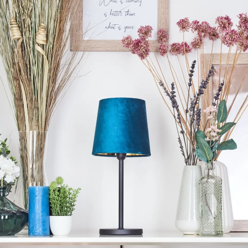 Lampe De Tablefrandina Bleu, Or, 1 Lumiere