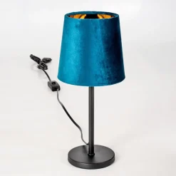 Lampe De Tablefrandina Bleu, Or, 1 Lumiere