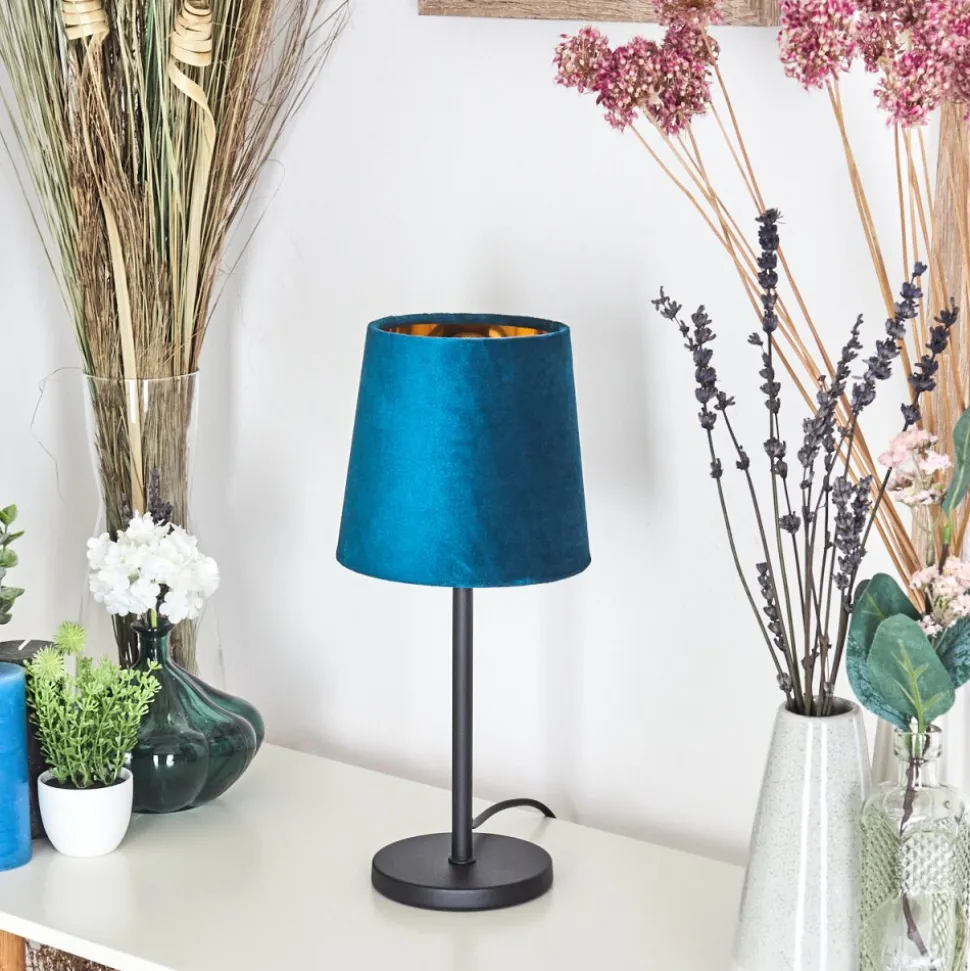 Lampe De Tablefrandina Bleu, Or, 1 Lumiere