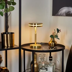 Lampe De Tablehuallilemu Led Laiton, 1 Lumiere
