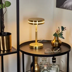 Lampe De Tablehuallilemu Led Laiton, 1 Lumiere