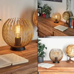Lampe De Tablekeryvaland Or, Noir, 1 Lumiere