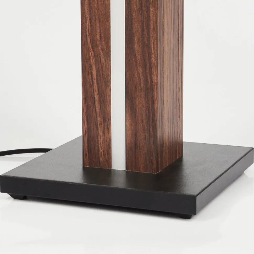 Lampe De Tablekyneton Led Bois Fonce, Noir, 1 Lumiere