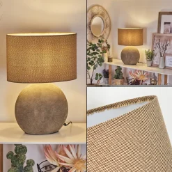 Lampe De Tablemanariz Brun, 1 Lumiere