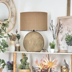 Lampe De Tablemanariz Brun, 1 Lumiere