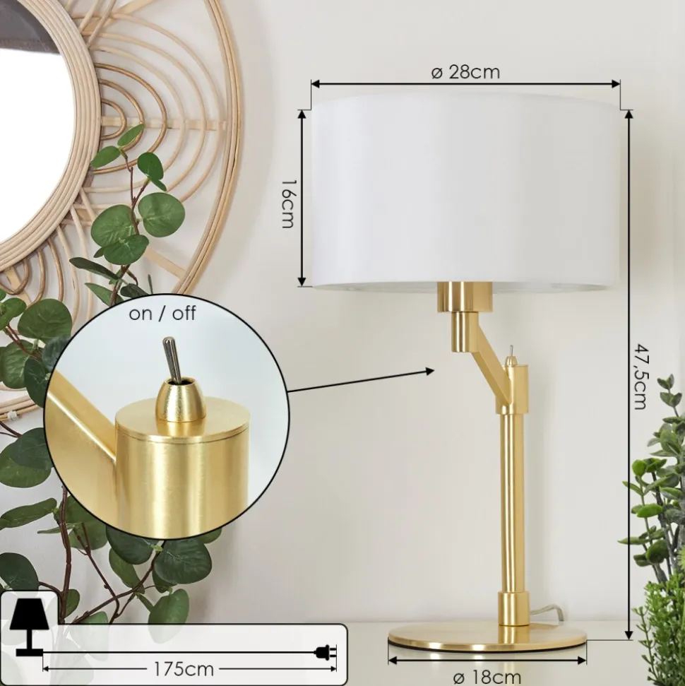 Lampe De Tablemanhenha Laiton, 1 Lumiere
