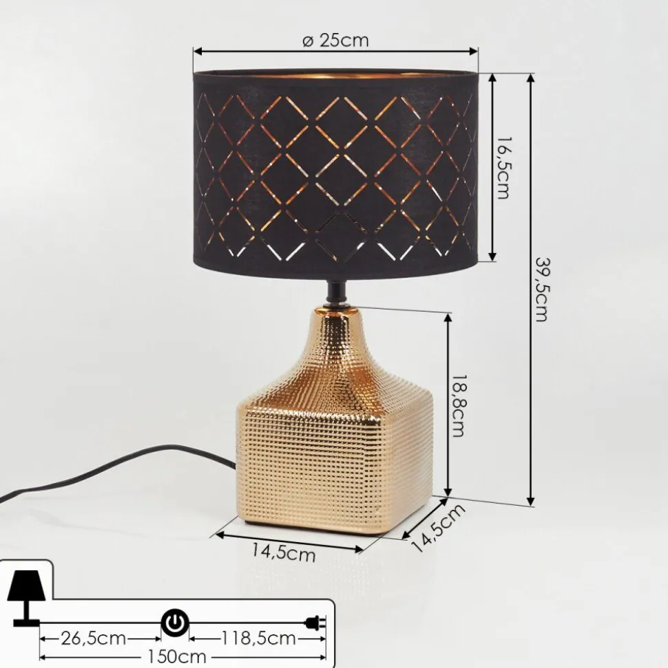 Lampe De Tableosorno Or, 1 Lumiere