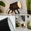 Lampe De Tablepuelches Noir, 1 Lumiere