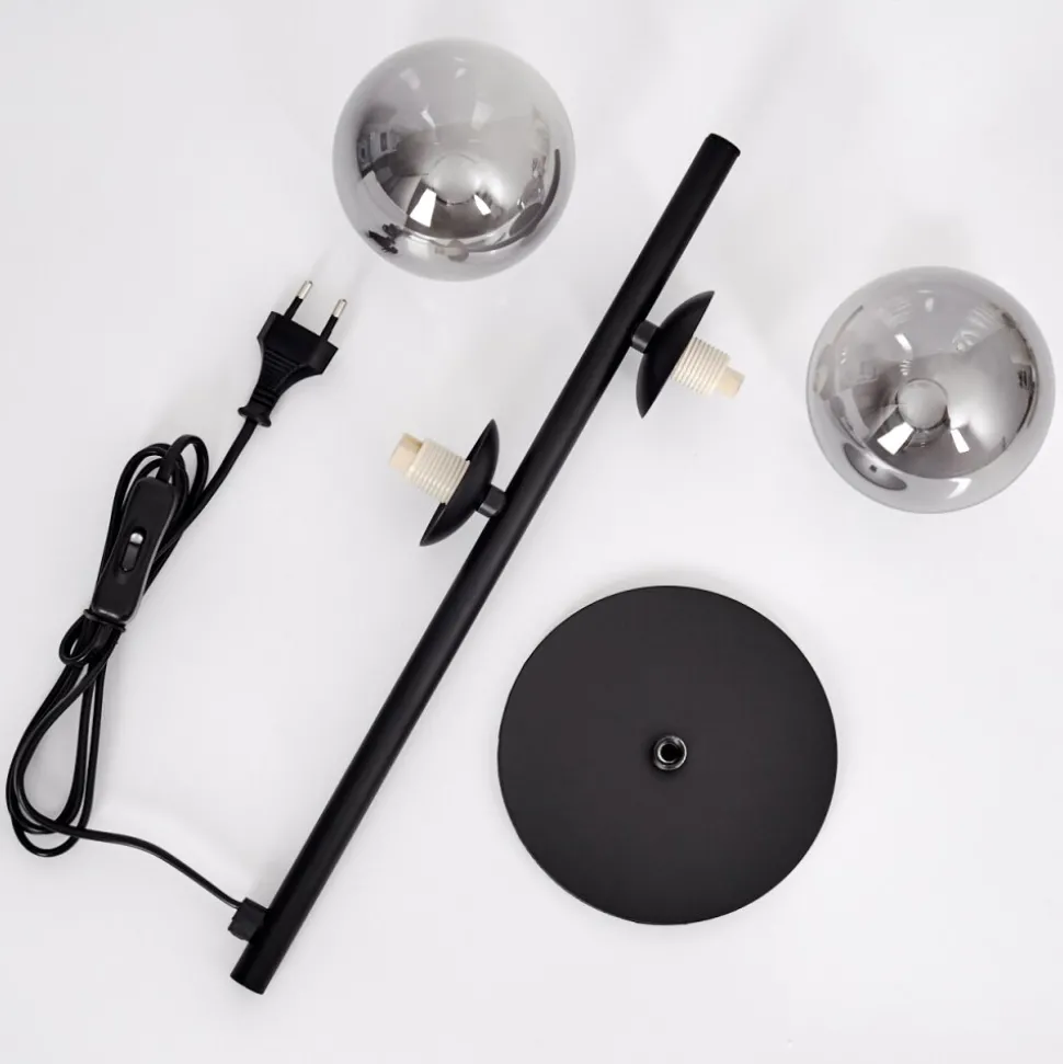 Lampe De Tableremaisnil Noir, 2 Lumieres
