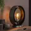 Lampe De Tablerotar Argent Oxyde, 1 Lumiere