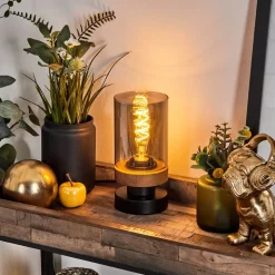 Lampe De Tableroxa Ecru, Noir, 1 Lumiere
