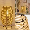 Lampe De Tablesepins Ecru, Noir, 1 Lumiere