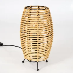 Lampe De Tablesepins Ecru, Noir, 1 Lumiere