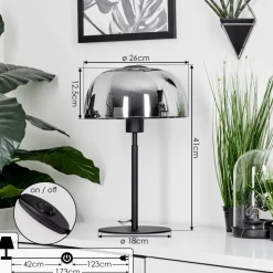 Lampe De Tablewerentzhouse Noir, 1 Lumiere