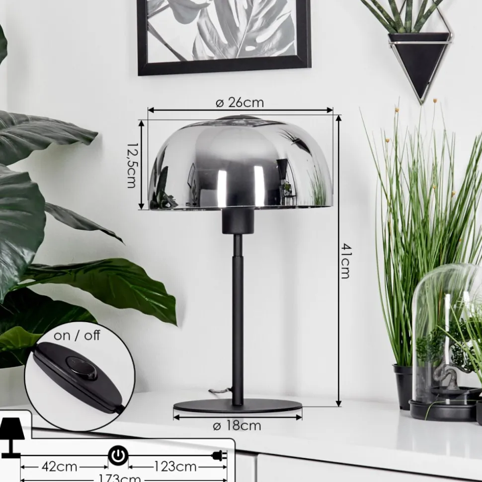 Lampe De Tablewerentzhouse Noir, 1 Lumiere