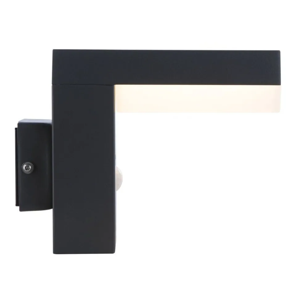 Lampe D'Exterieur Globo Viro Anthracite, 1 Lumiere, Detecteur De Mouvement