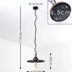 Lampe D'Exterieur Mijas Rouille, 1 Lumiere