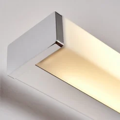 Lampe Miroir Morges Led Chrome, Blanc, 1 Lumiere