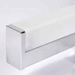 Lampe Miroir Morges Led Chrome, Blanc, 1 Lumiere