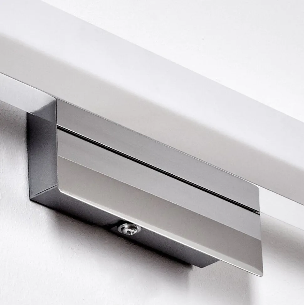 Lampe Miroir Morges Led Chrome, Blanc, 1 Lumiere
