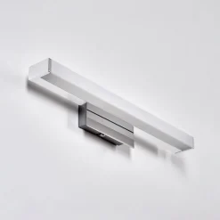 Lampe Miroir Morges Led Chrome, Blanc, 1 Lumiere
