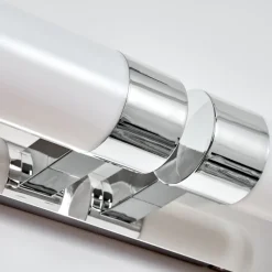 Lampe Miroir Morges Led Chrome, 2 Lumieres