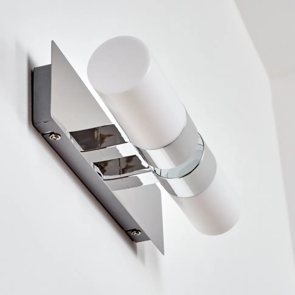 Lampe Miroir Morges Led Chrome, 2 Lumieres