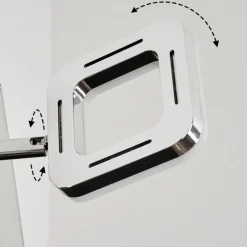 Lampe Miroir Morges Led Chrome, Blanc, 1 Lumiere