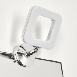 Lampe Miroir Morges Led Chrome, Blanc, 1 Lumiere