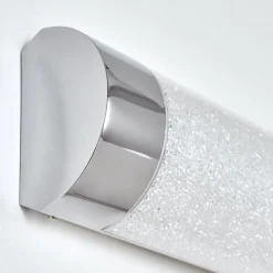 Lampe Miroir Morges Led Chrome, Scintillant, Blanc, 1 Lumiere