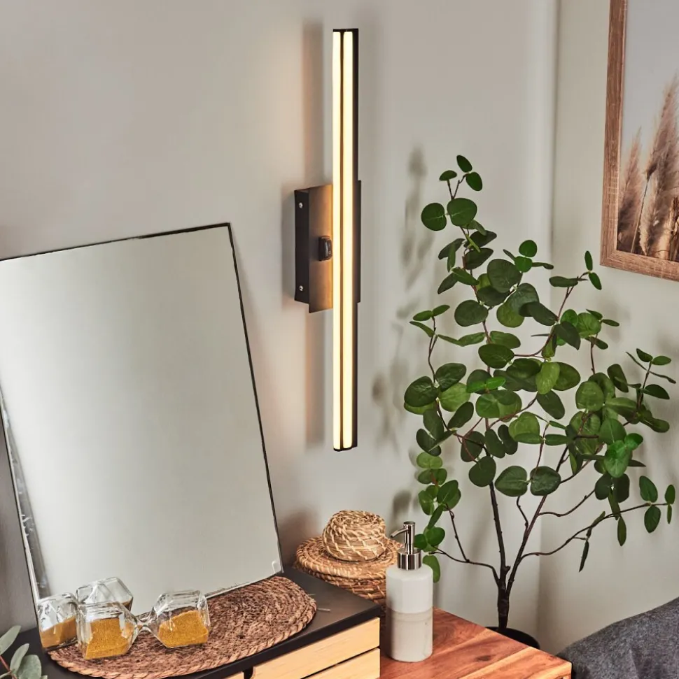 Lampe Miroiraspers Led Noir, 1 Lumiere