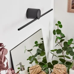 Lampe Miroirpuharila Led Noir, 1 Lumiere